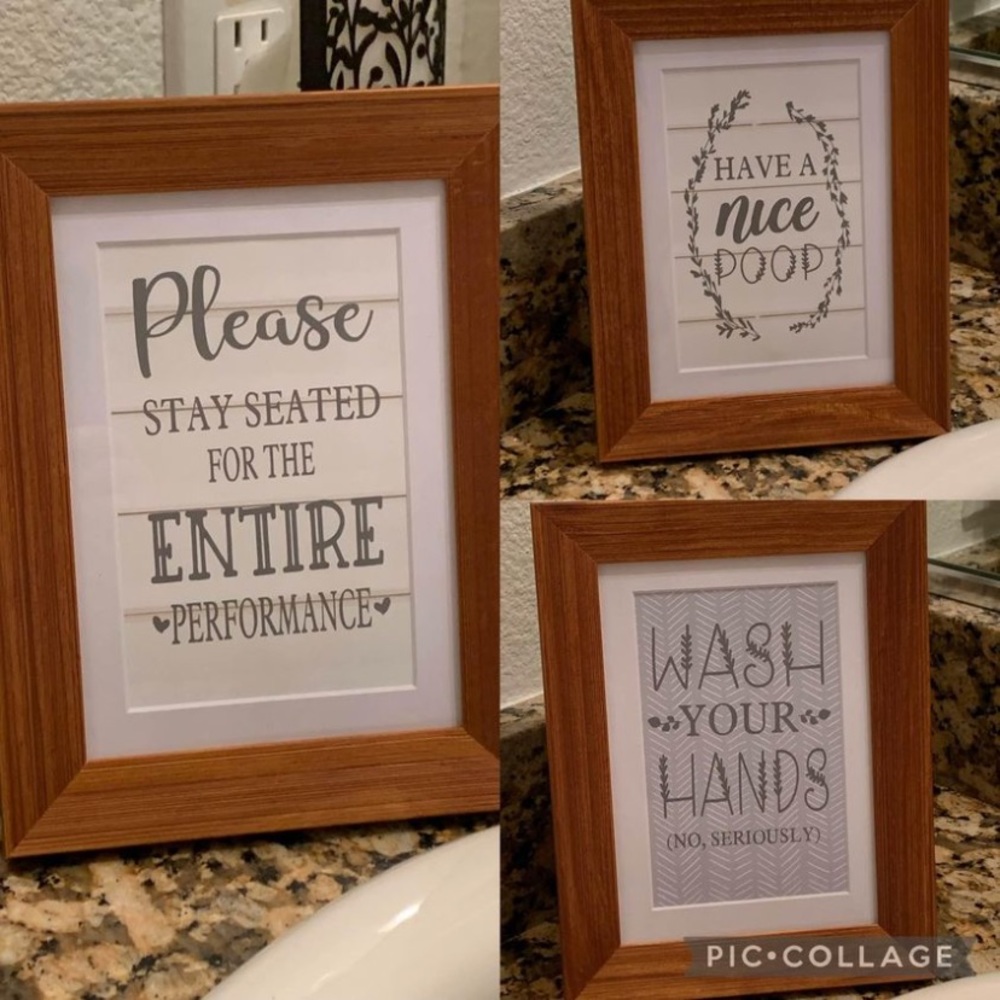 Funny Handmade Bathroom Signs